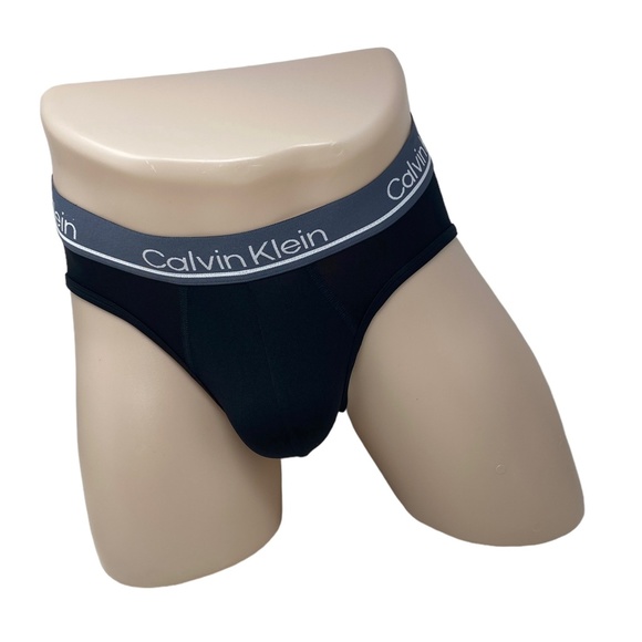 Calvin Klein Microfiber Black Hip Brief 4 Pack Underwear Men's Size NP24450009 - Picture 3 of 9